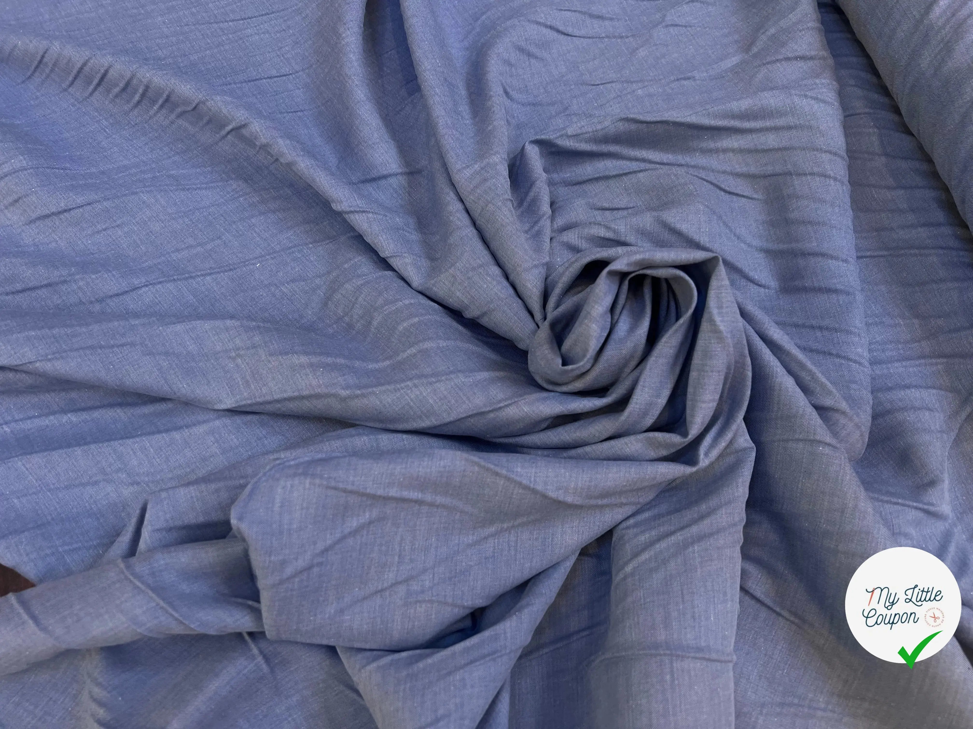 TISSU CHEMISE FIN ET DUVETEUX TRES AGREABLE - My Little Coupon