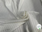 TISSU COTON BLANC À RAYURES DUVETEUSES - My Little Coupon