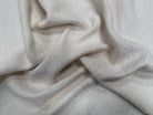 TISSU COTON CROISÉ CREME FLUIDE STYLE TWEED LUREX - My Little Coupon