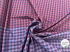 TISSU COTON TRAPPEUR BICOLORE BLEU MARINE ET ROUGE - My Little Coupon