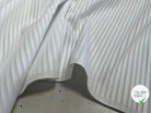 TISSU COTON UNI BLANC À RAYURE - My Little Coupon