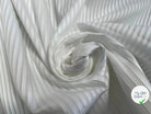 TISSU COTON UNI BLANC À RAYURE - My Little Coupon