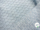 TISSU DOUBLE ÉTOFFE JACQUARD RUCHES AZUR - My Little Coupon - tissu - coudre
