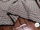 TISSU FLUIDE IMPRIMÉ MOTIFS GÉOMÉTRIQUES ORANGE ET JAUNE - My Little Coupon