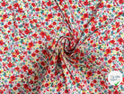 TISSU FLUIDE TOUCHÉ PEAU DE PÊCHE IMPRIMÉ FLEURS DE PRINTEMPS - My Little Coupon
