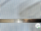 TISSU POPELINE RAYURES BLEU MOYEN - My Little Coupon
