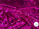 TISSU SEQUIN PAILLETTES SUR TULLE FUCHSIA - My Little Coupon