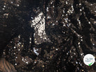TISSU SEQUIN PAILLETTES SUR TULLE NOIR - My Little Coupon