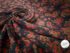 TISSU WAFFLE GAUFFRÉ FLEURS DU MAL - My Little Coupon