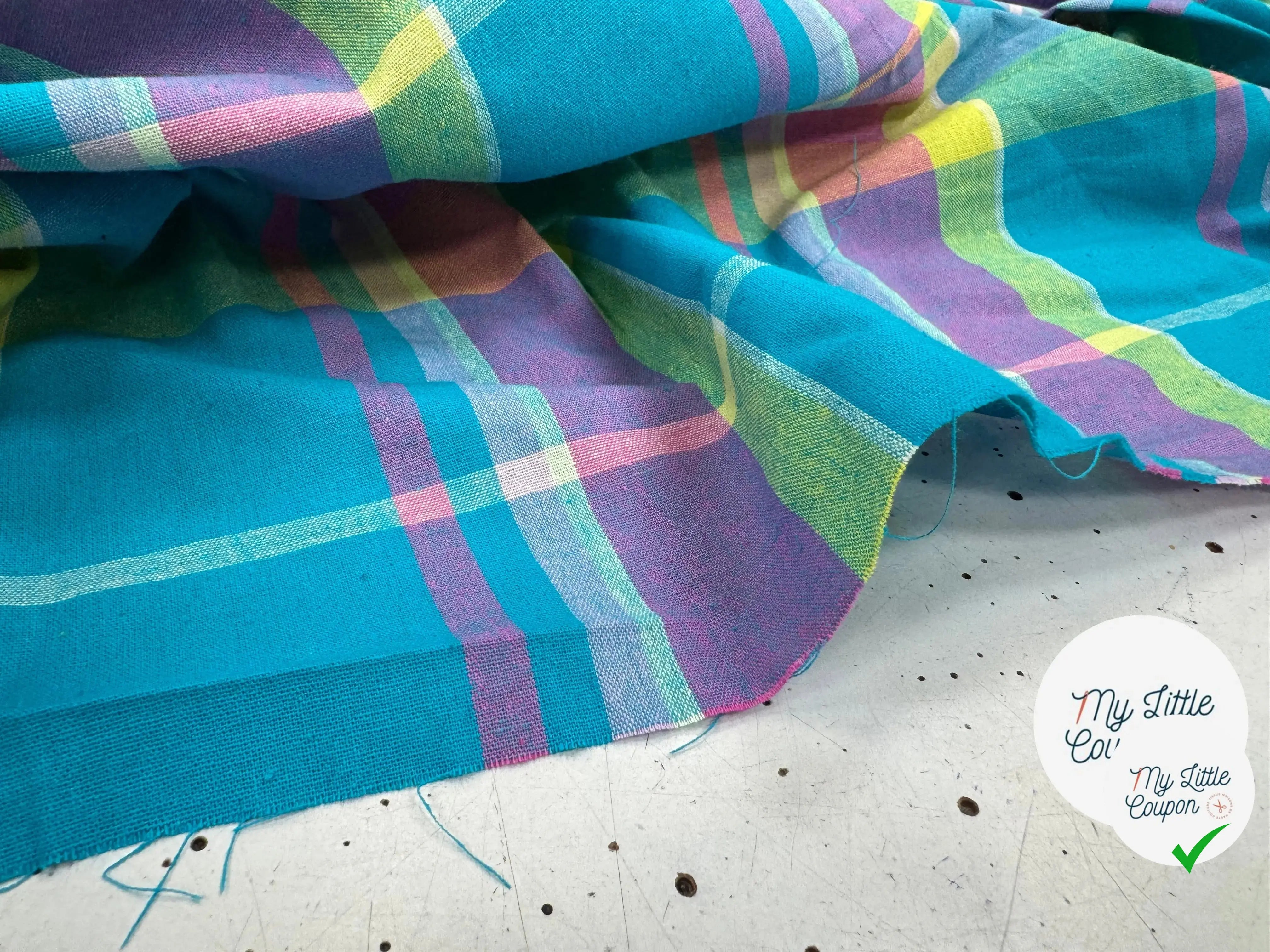 TISSUS MADRAS CARREAUX - My Little Coupon