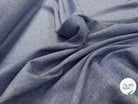 TOILE COTON LIN CHEVRONS BLEU - My Little Coupon