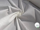TOILE COTON RAYURE JACQUARD PETITES RAYURES HORIZONTALES - My Little Coupon