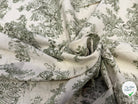 TOILE DE COTON GABRIELLE KAKI EFFET LIN 150 CM - My Little Coupon