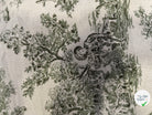 TOILE DE COTON GABRIELLE KAKI EFFET LIN 150 CM - My Little Coupon