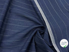 TOILE DE LIN POLYESTER NOIRE FINES RAYURES - My Little Coupon - tissu - coudre