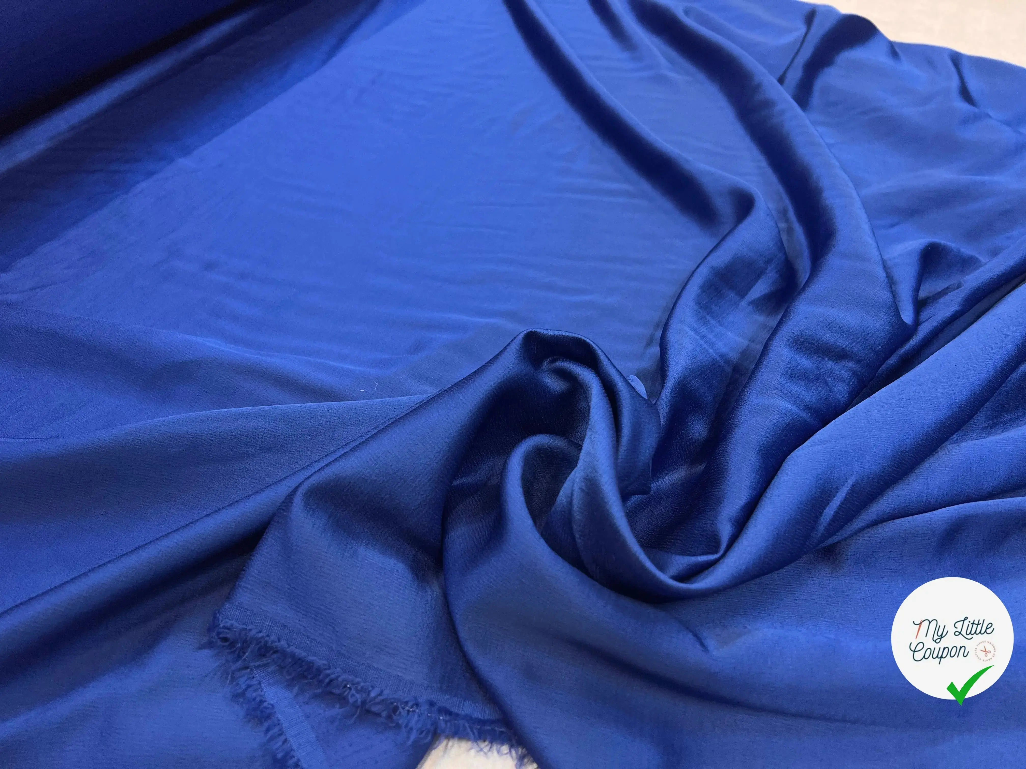 TOILE VISCOSE BLEU MI PEAU D'ANGE / MI SHANTUNG MSO