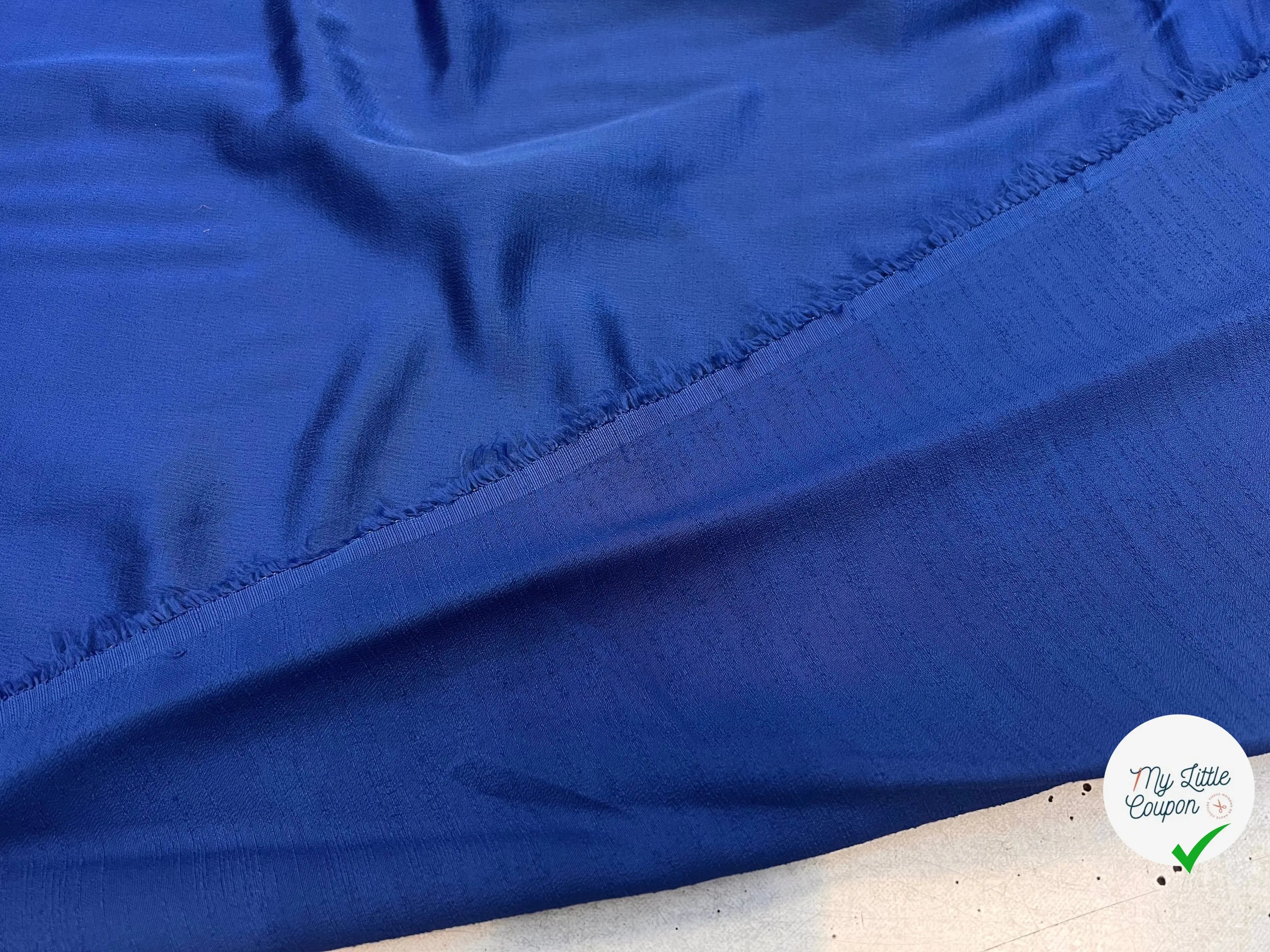 TOILE VISCOSE BLEU MI PEAU D'ANGE / MI SHANTUNG MSO
