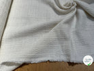 TWEED DE COTON PRESTIGIEUX BLANC 100% COTON - My Little Coupon