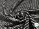 (Chute) TWEED DE LAINE BOUCLETTE STRETCH BLANC GRIS - My Little Coupon