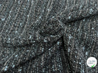 TWEED DE LAINE GRIS & BLUE 6% LUREX - My Little Coupon