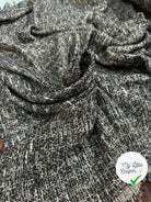 TWEED LUREX BLACK GOLD ITALIEN - My Little Coupon