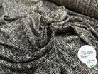 TWEED LUREX BLACK GOLD ITALIEN - My Little Coupon