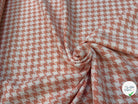 (Chute) TWEED POLYCOTON PRESTIGIEUX PIED DE COQ PEACH - My Little Coupon