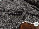 TWEED POLYESTER NOIR ET BLANC - My Little Coupon