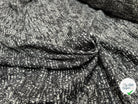 TWEED POLYESTER NOIR ET BLANC - My Little Coupon