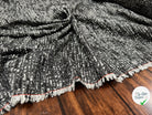 TWEED POLYESTER NOIR ET BLANC - My Little Coupon