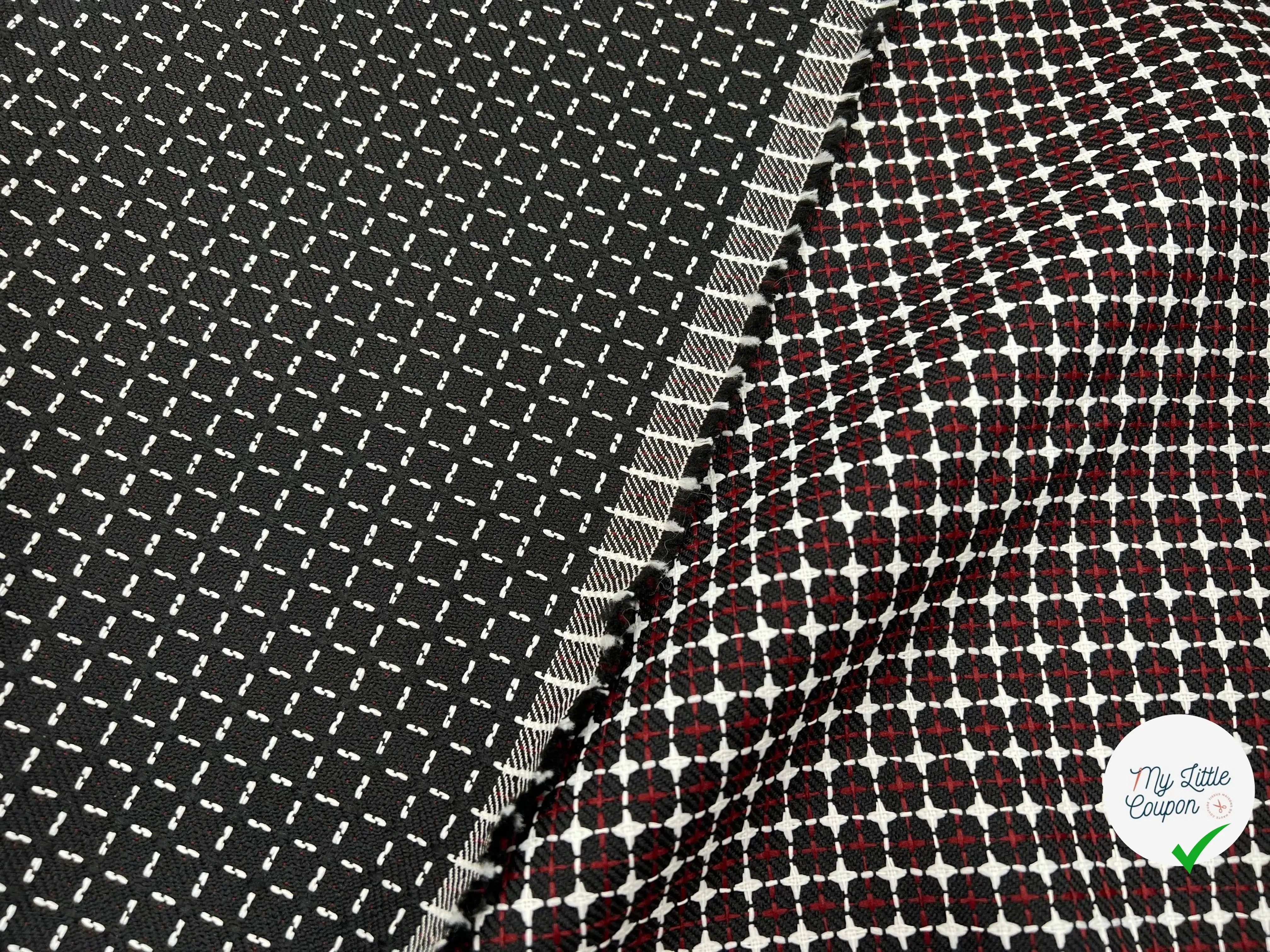 TWEED TAILLEUR NID D'ABEILLES ROYALES - My Little Coupon - tissu - coudre