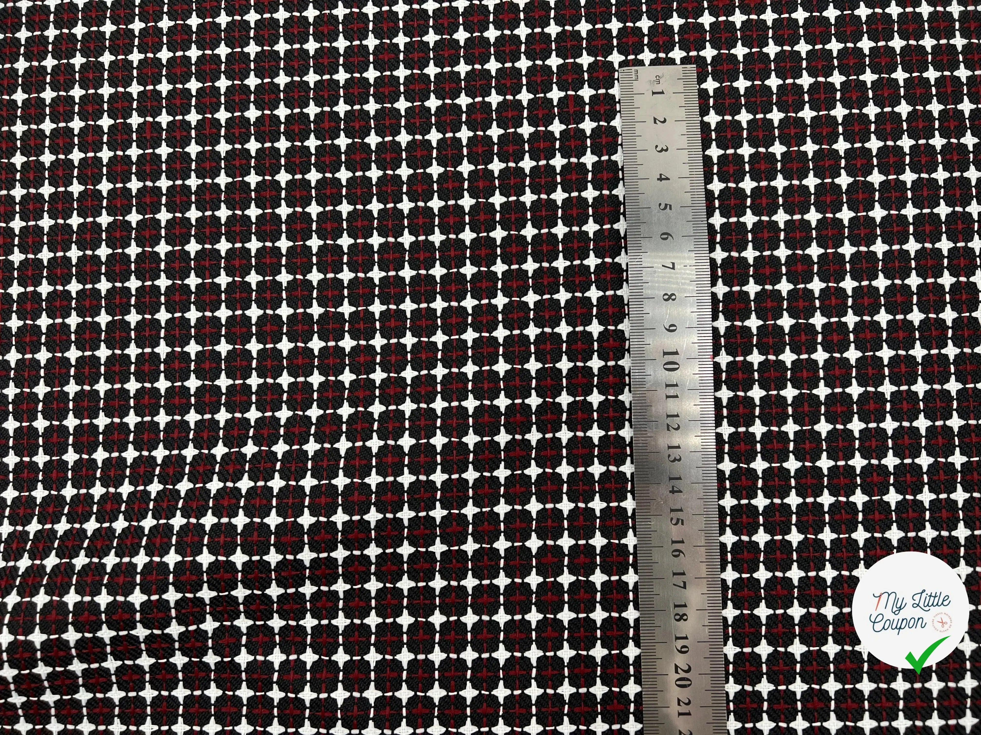 TWEED TAILLEUR NID D'ABEILLES ROYALES - My Little Coupon - tissu - coudre