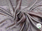 (Chute) TWILL DE SOIE FOND GRIS IMPRIMÉ FLEURS - My Little Coupon