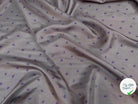 (Chute) TWILL DE SOIE FOND GRIS IMPRIMÉ FLEURS - My Little Coupon