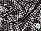 TWILL DE SOIE POIS NOIR FOND ROSE - coupon de tissu de 3 mètres - My Little Coupon - tissu - coudre