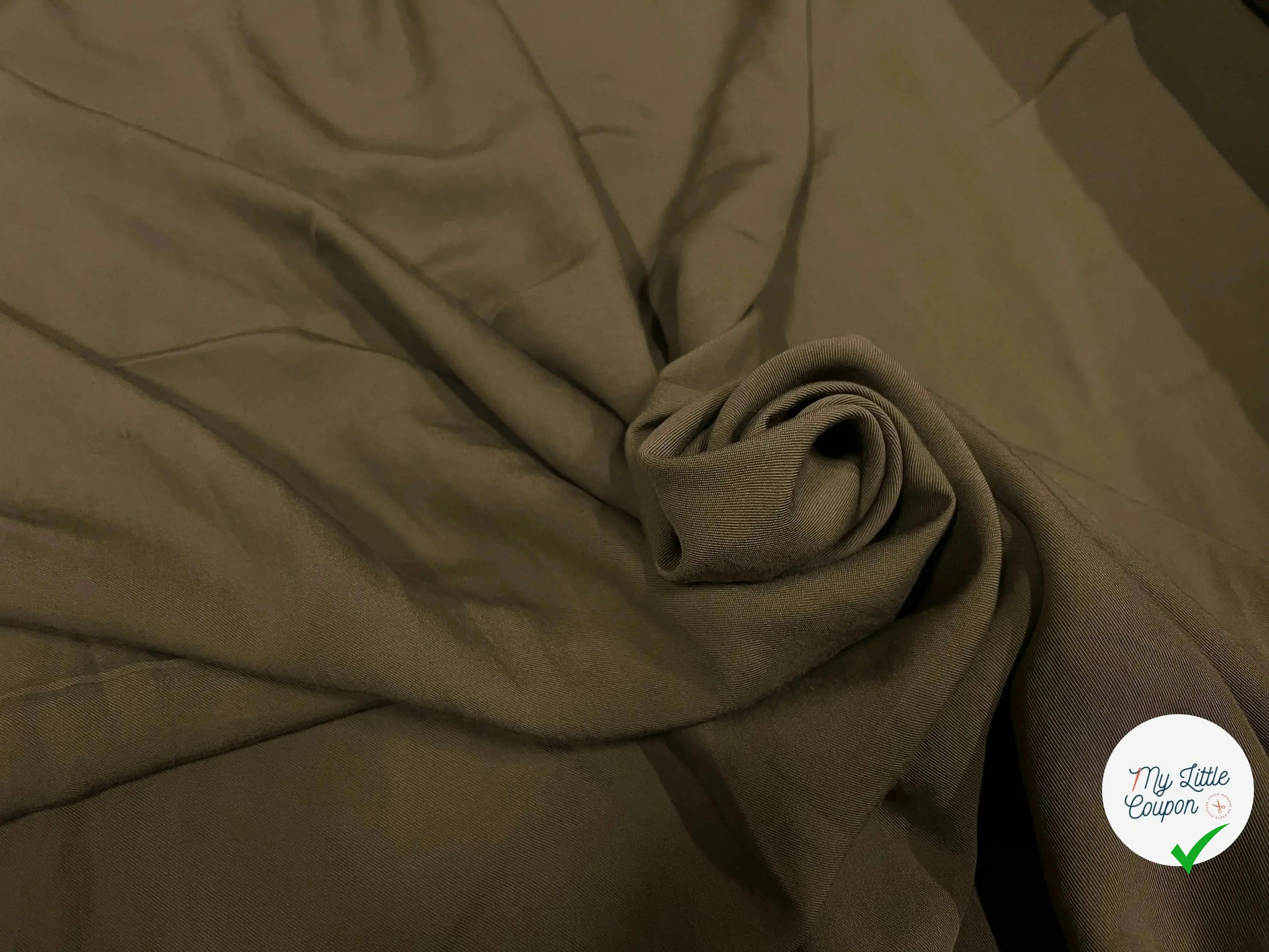 TWILL DE VISCOSE KAKI - My Little Coupon