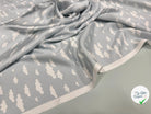 TWILL POLYESTER NUAGES GRIS CLAIR - My Little Coupon
