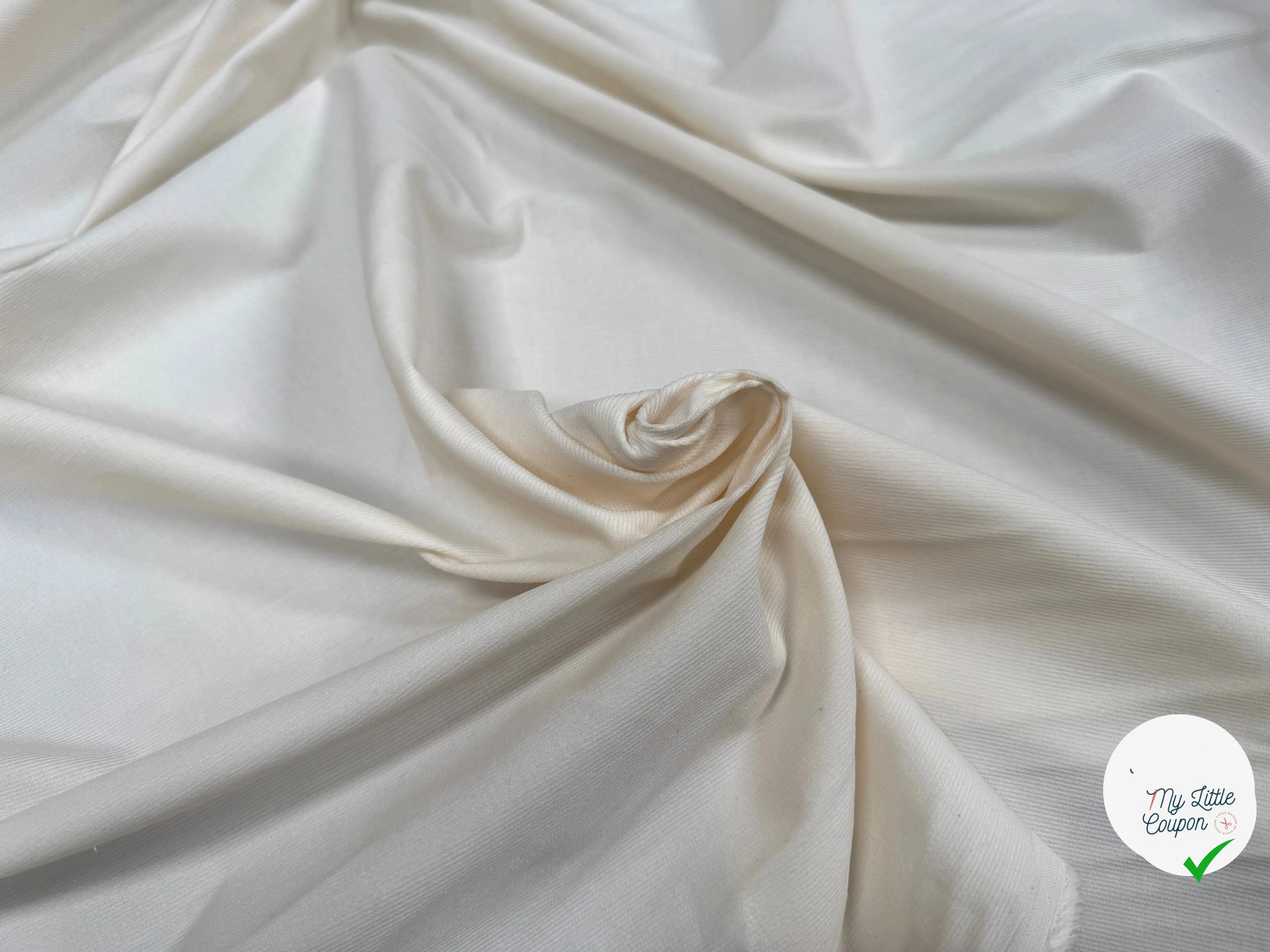 VELOURS 1000 RAIES UNI ÉCRU 145 - My Little Coupon