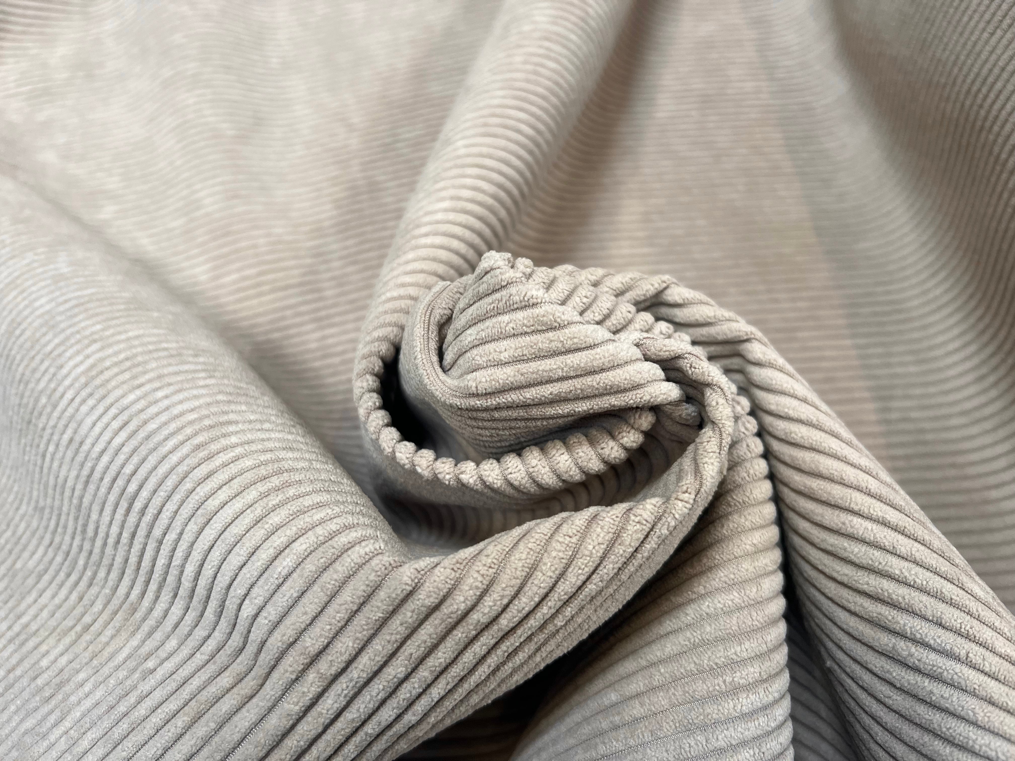 (Chute) VELOURS COTELÉ BEIGE - My Little Coupon