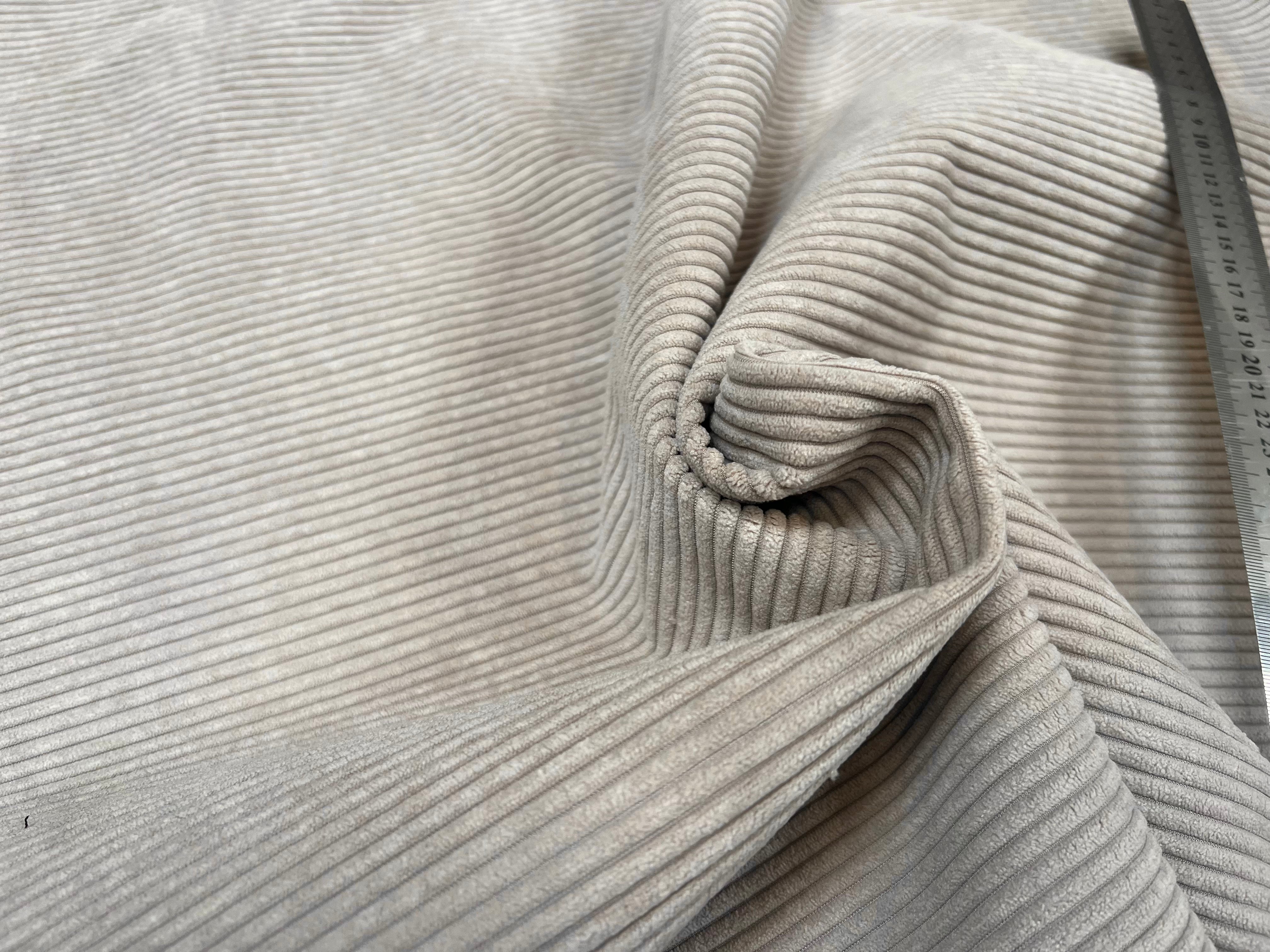 (Chute) VELOURS COTELÉ BEIGE - My Little Coupon