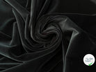 VELOURS DE COTON LISSE UNI NOIR QUALITÉ COUTURE - My Little Coupon