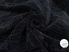 VELOURS DE COTON NOIR MOTIF ESPRIT PERSAN - My Little Coupon