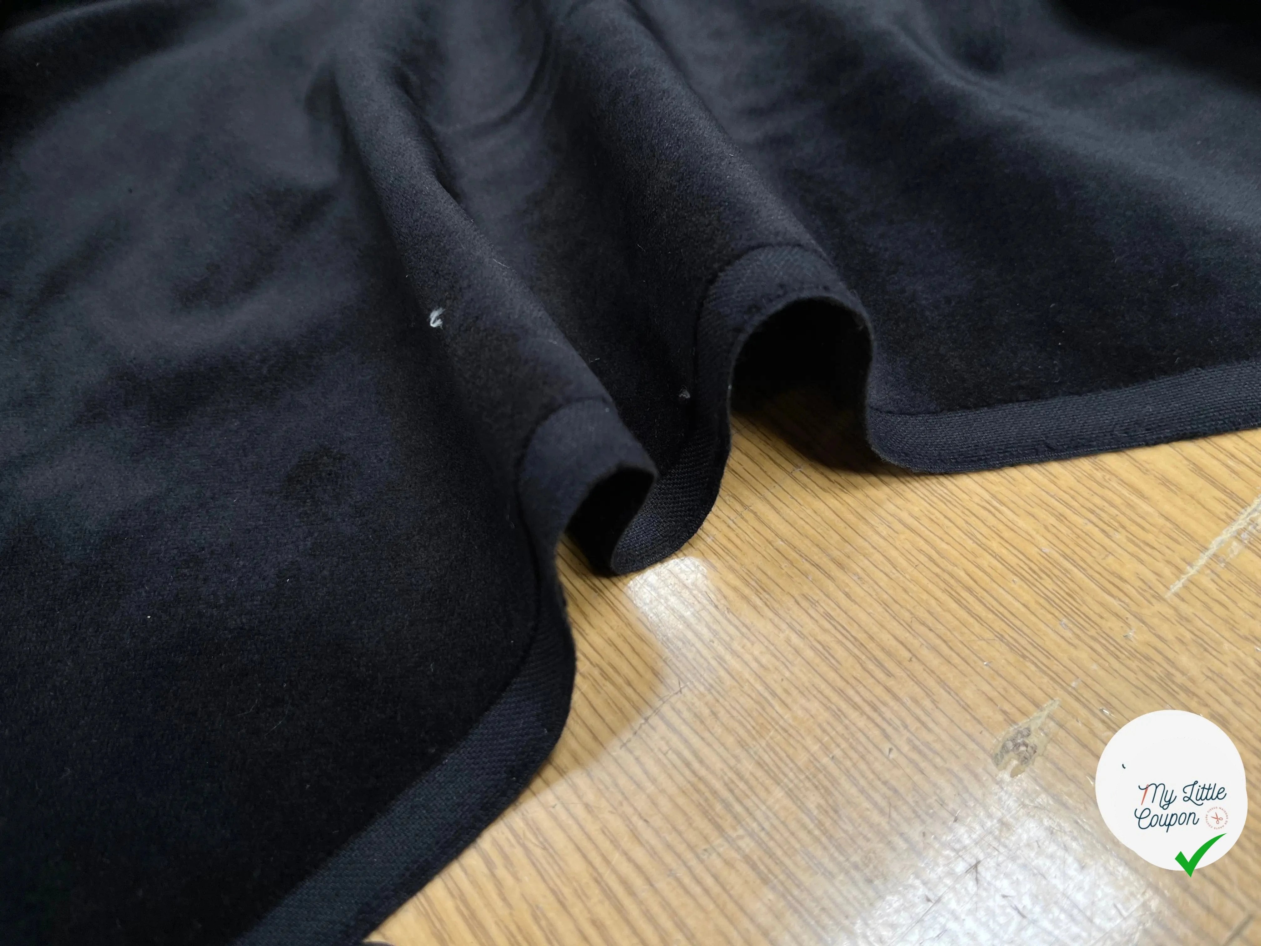 VELOURS LISSE COTON NIEDICK NOIR - My Little Coupon