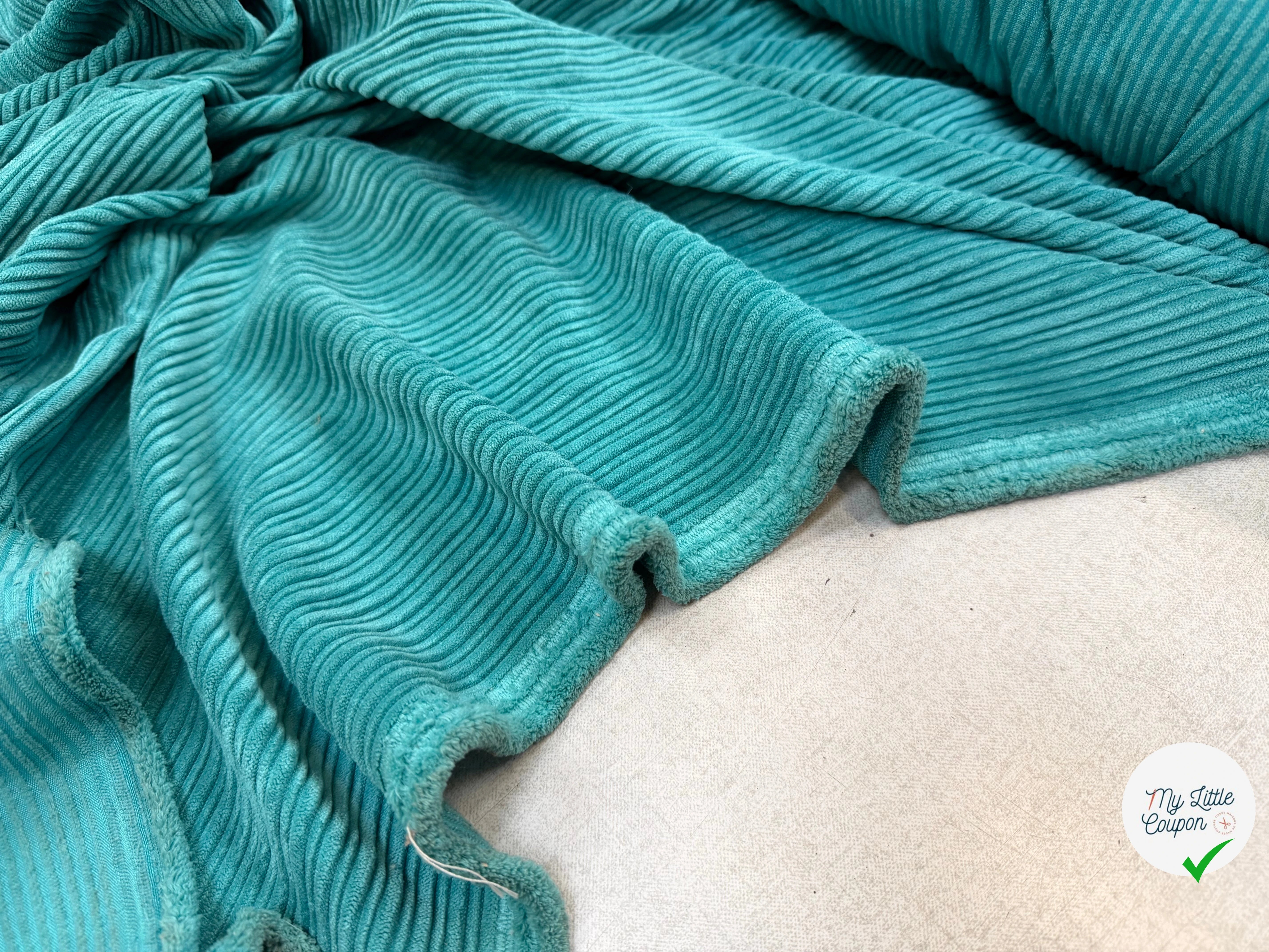 (Chute) VELOURS PUEBELA TURQUOISE - My Little Coupon