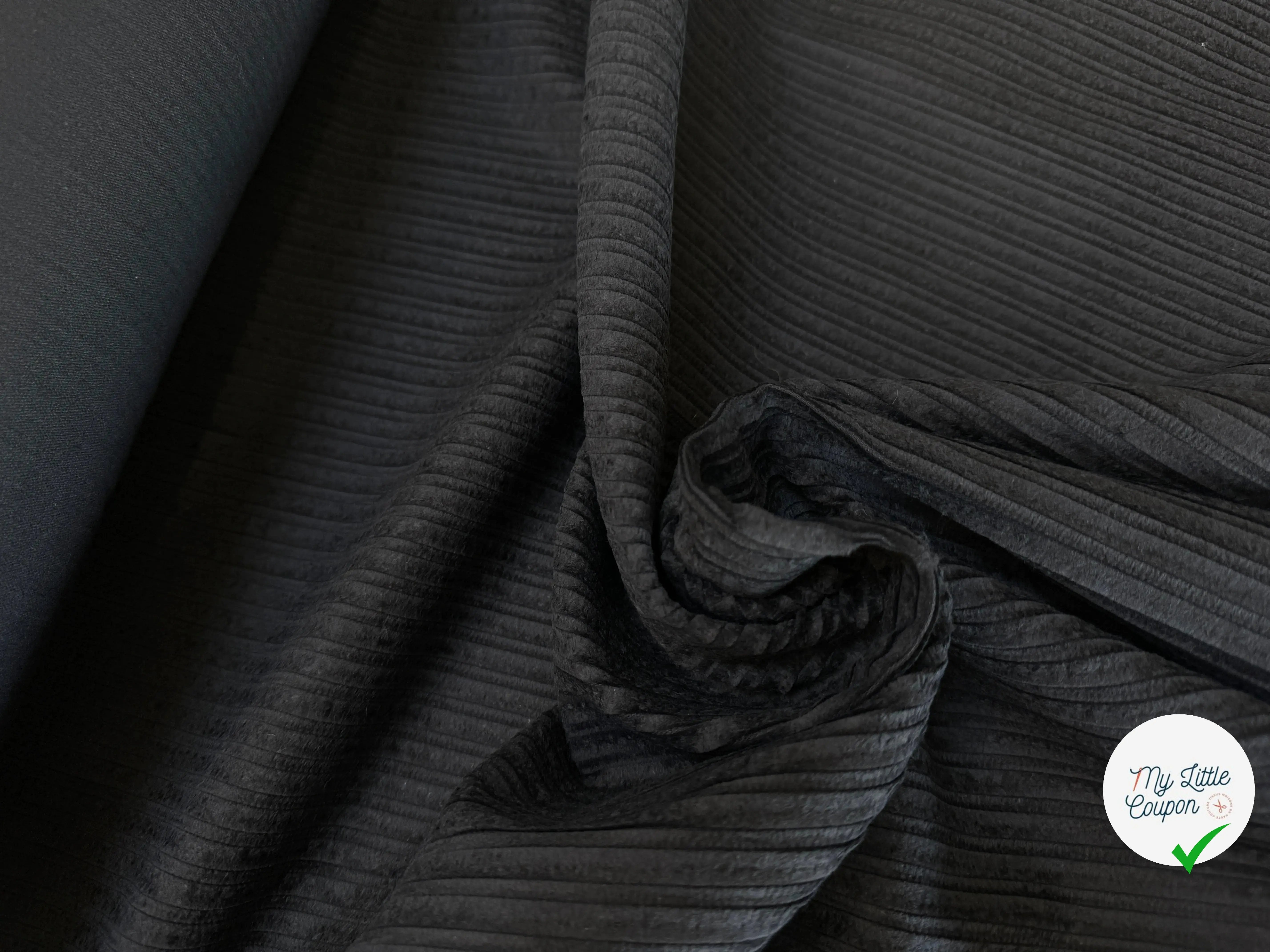 VELOURS PUEBLA NOIR 100% COTON - My Little Coupon