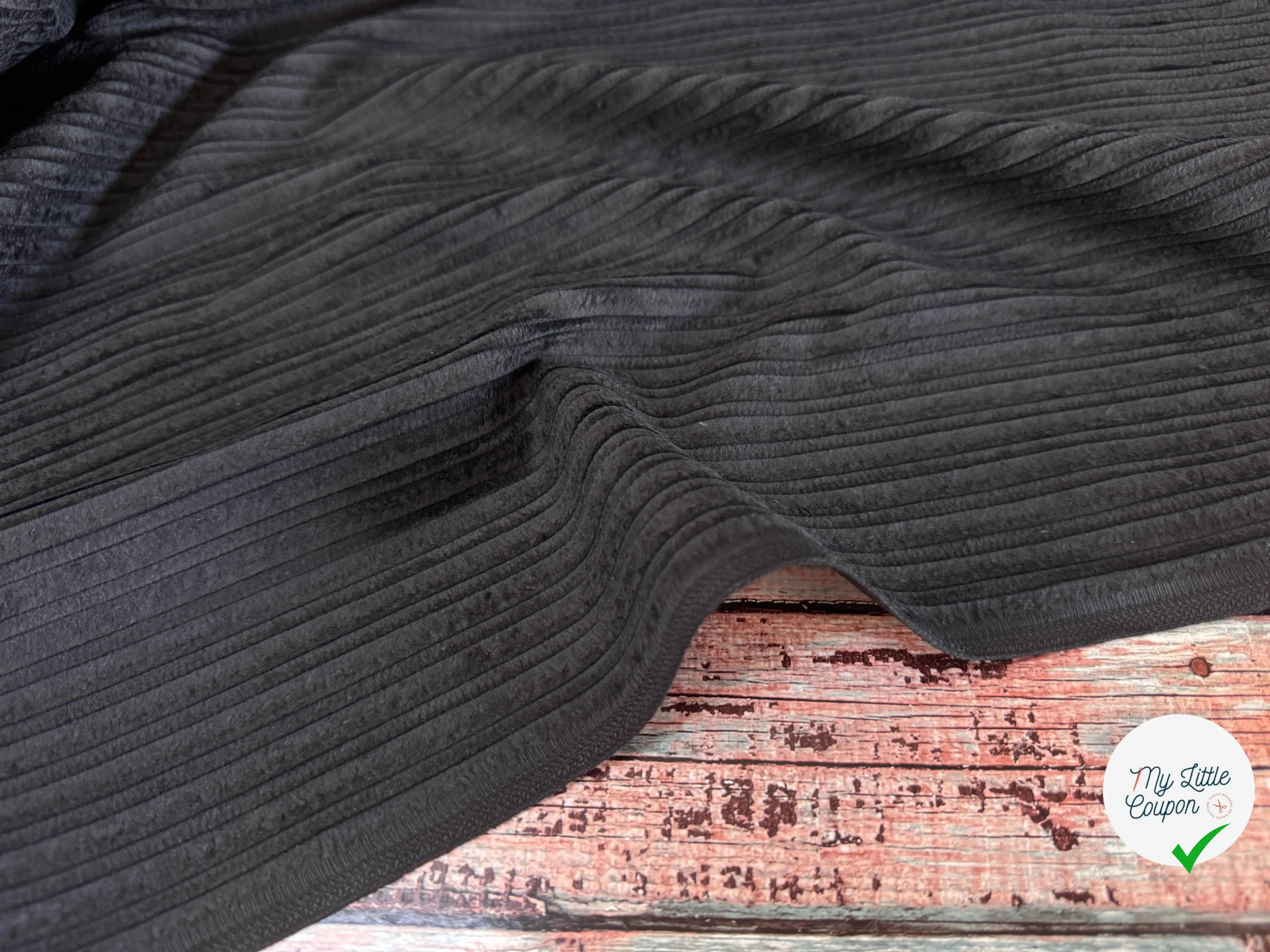 VELOURS PUEBLA NOIR 100% COTON - My Little Coupon