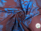 VELOUTINE 100% COTON BLEU ET MARRON - My Little Coupon