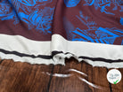 VELOUTINE 100% COTON BLEU ET MARRON - My Little Coupon