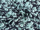VICOSE FLUIDE LEGEREMENT SATINE NOIR FLEURS VERTES - My Little Coupon