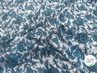 VISCOSE À MOTIFS MALLOW BLEUS - My Little Coupon